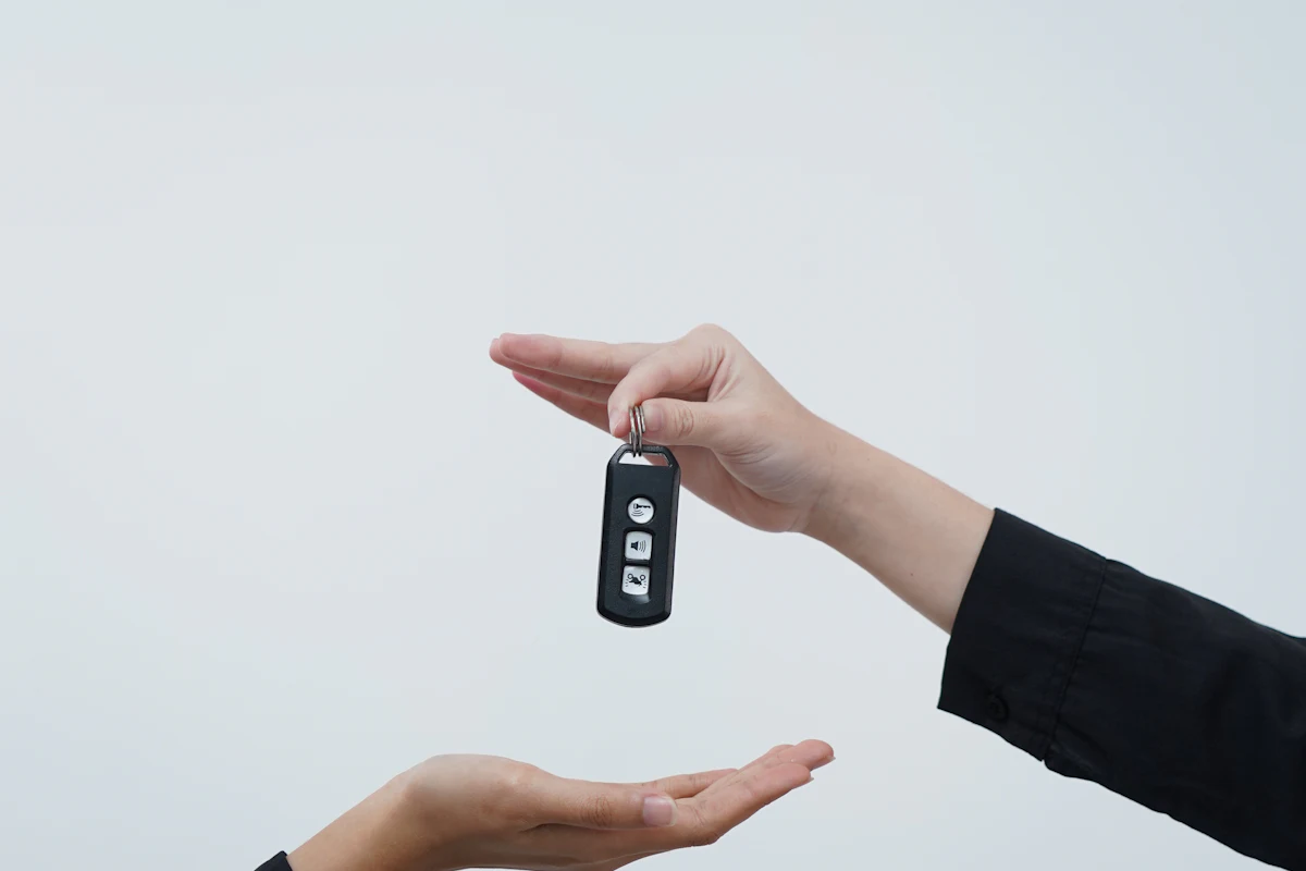 Handing over a car key after a claim is settled