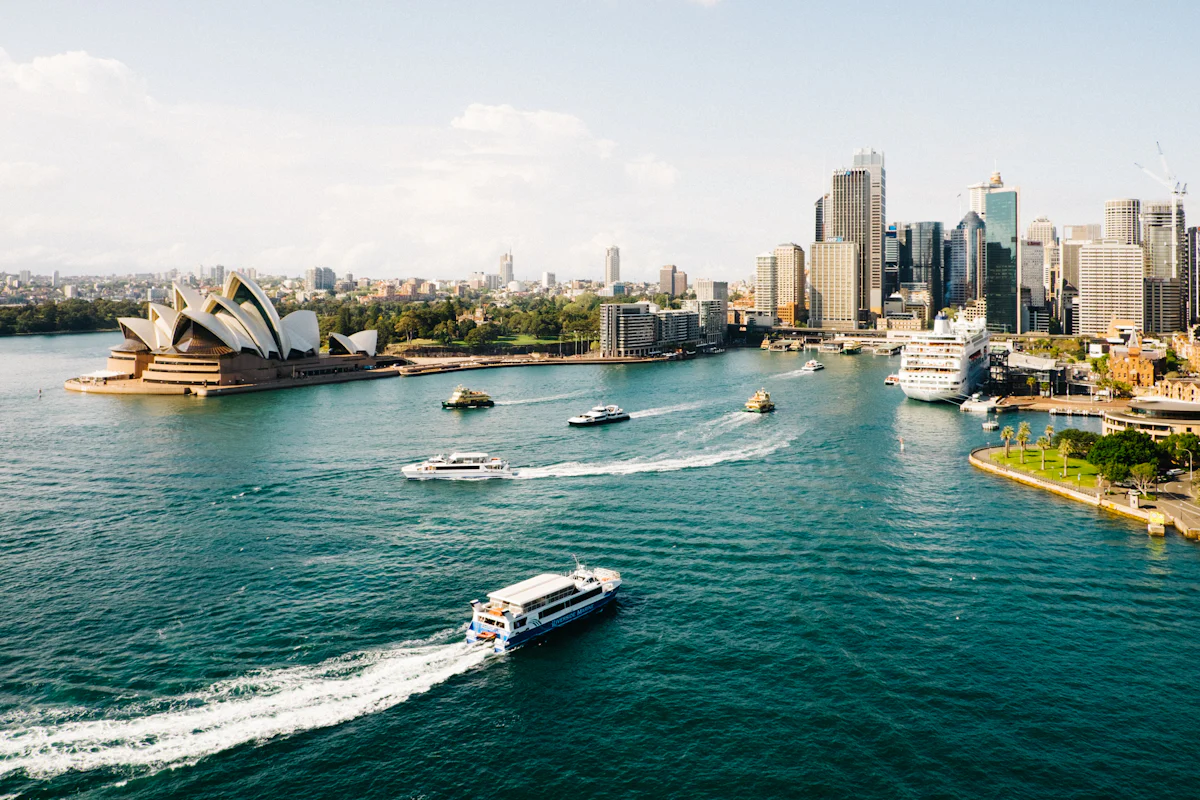 Sydney Harbour with the Opera House and the CBD skyline
